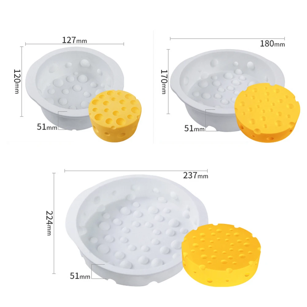 

Round Silione Mold(4/6/8-inch) Baking Mold for Cheese Mousse Chocolate Cake Dessert DIY Kitchen Accessories