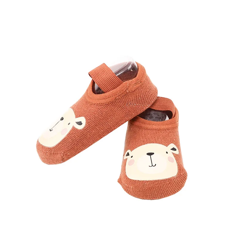 

0-3 Years Old Newborn Baby Non-slip Toddler Socks Autumn and Winter Cotton Cartoon Children Girls Boys Printed Foot Socks