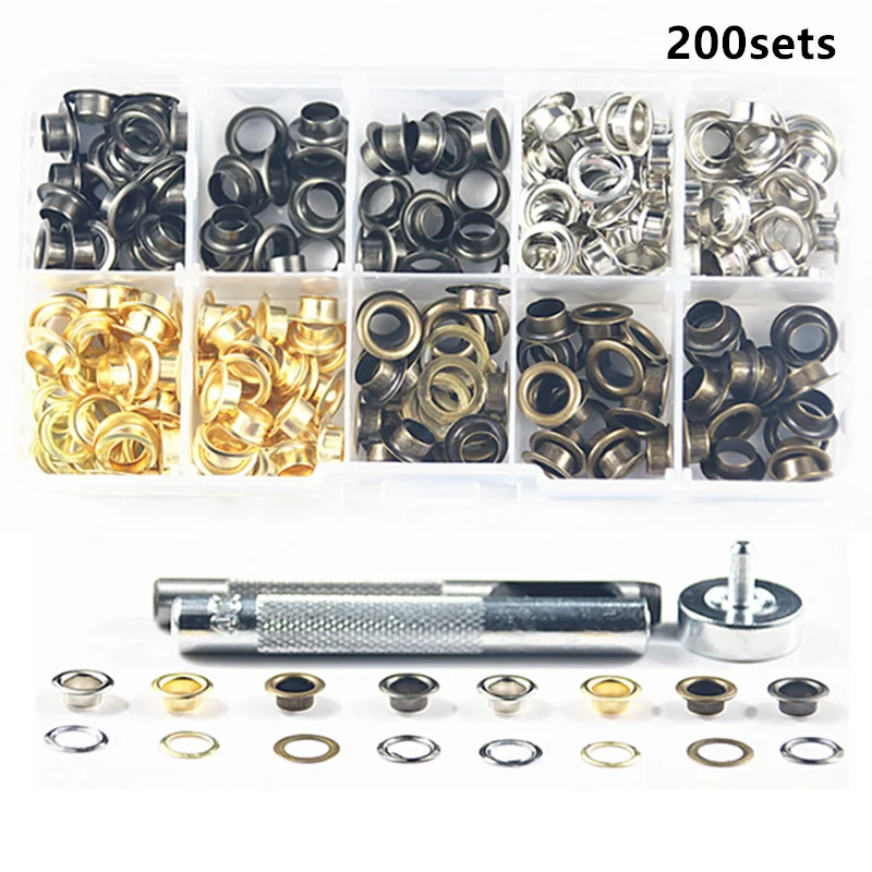 200 шт. 6 мм Металлические петли для крепления ремня|Петли одежды| |