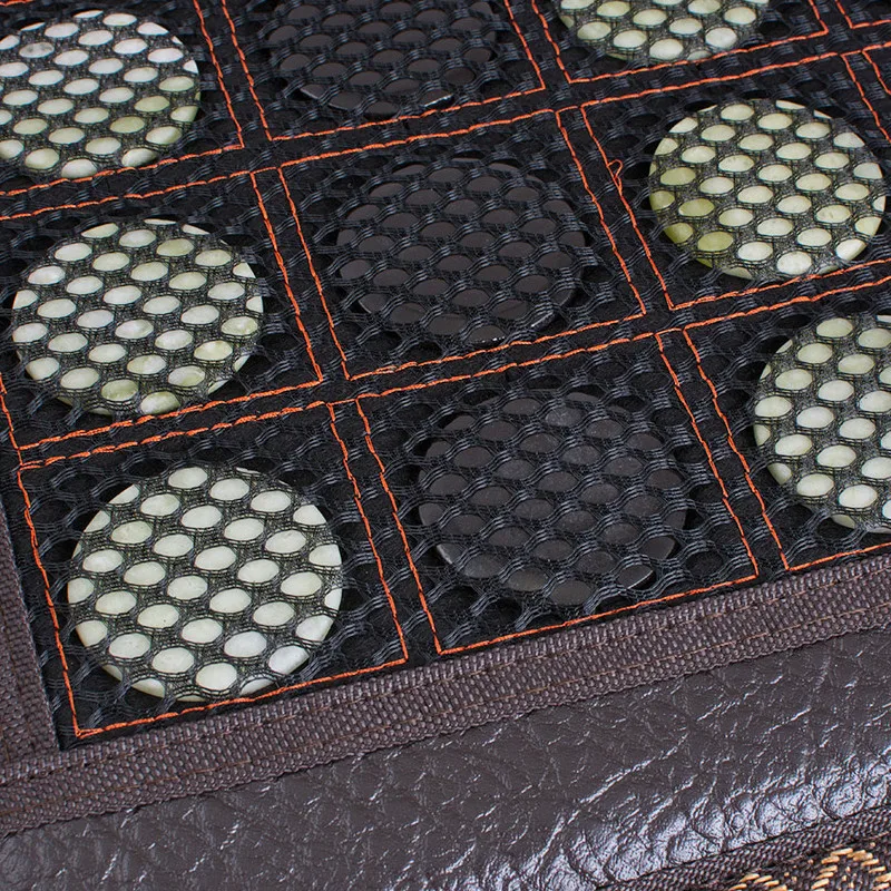 

Jade Heating Cushion Massager Reduce Pressure Clear Meridians Office Chair Home Seat Health Massage Cushion