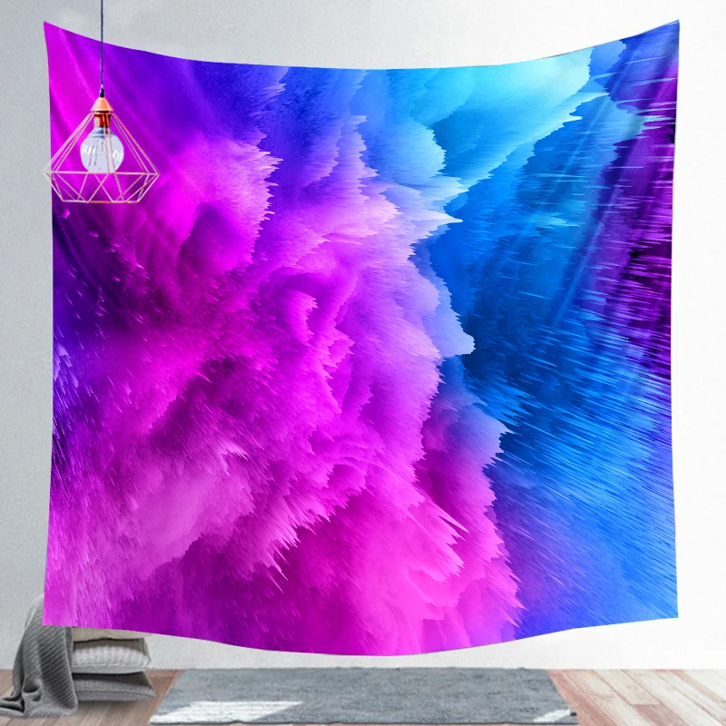 

Красочный Wall Art визуализации Фреска с облаками гобелен в богемном стиле отделка для дома для гостиной ковер