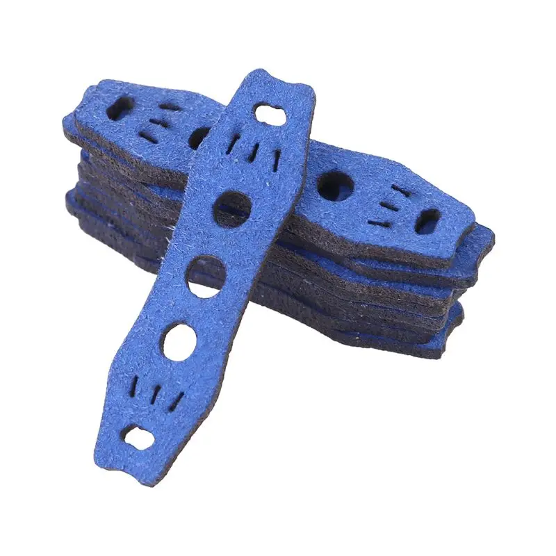 

E5BD 10 Pcs Catapult Microfiber Leather Bags Slingshot Flat Rubber Band Leather Pocket Used For Hunting Slingshot 2 mm Thickness