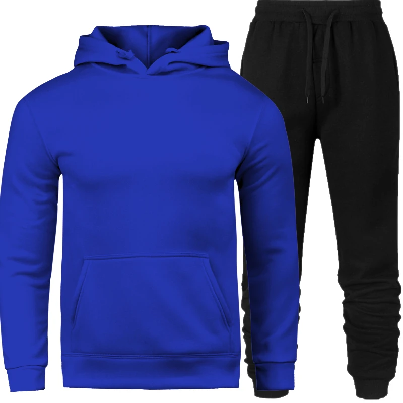 

men's sweat suits set letter print large size sweatsuit male 3XL sets 2019 brand sporting suit men warm hooded tracksuit track
