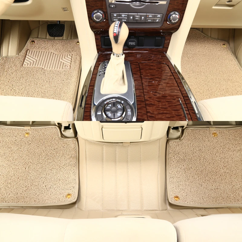 F Beige Silk Coil Boost автомобильные коврики для Toyota Corolla Rumion Axio Fielder, водонепроницаемые, с добавлением шелковой катушки, автомобильные подушечки для ног - Название цвета: F Beige Silk Coil