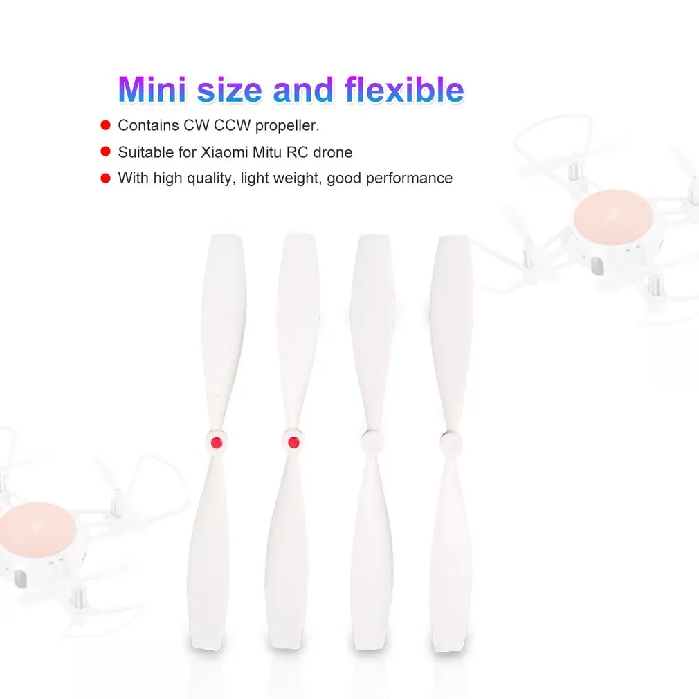 

2 Pairs CW CCW Propellers Mini Props Blades Spare Parts Accessories for Mitu RC FPV Drone Quadcopter Aircraft UVA