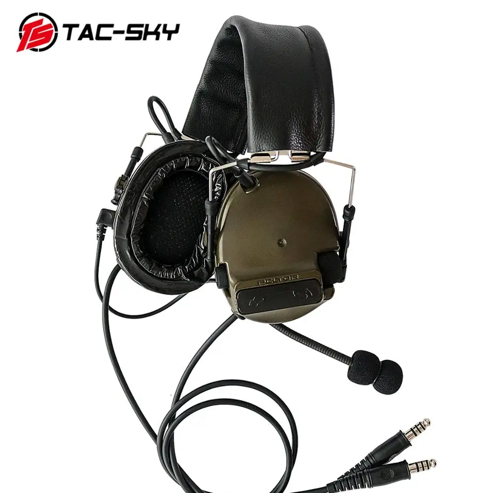 COMTAC TAC-SKY comtac iii силиконовые наушники с двойным проходом версия шумоподавления пикап Военная стрельба тактические наушники FG