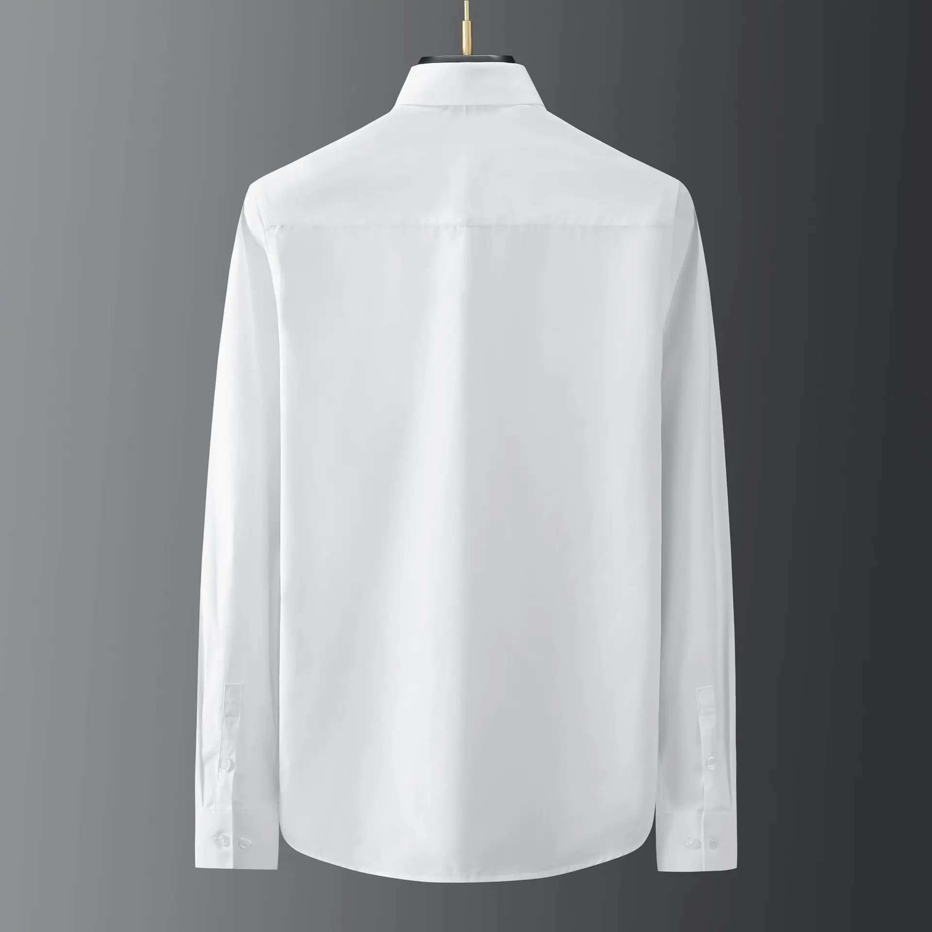 fashion brand personalized front patchwork collar hot drill rhinestone shirt mens long sleeve slim casual white shirt korean men free global shipping