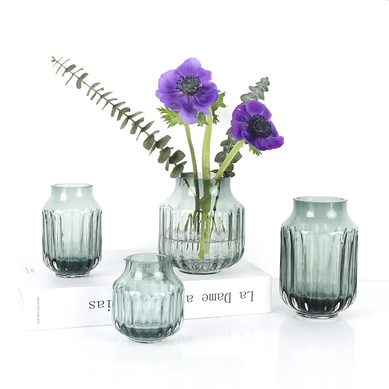 

Modern Style Decorative Glass Vase Living Room Bedroom Flower Arrangement Dried Flower Art Ornament Home Decoration Vase