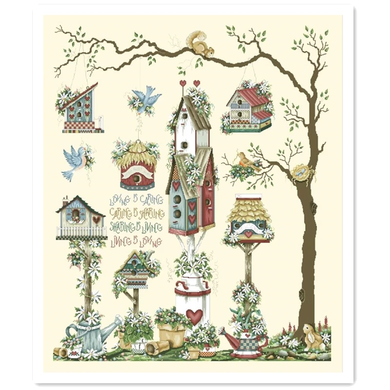 Набор для вышивки крестиком Птичий Рай посылка светильник-желтая ткань шелковая