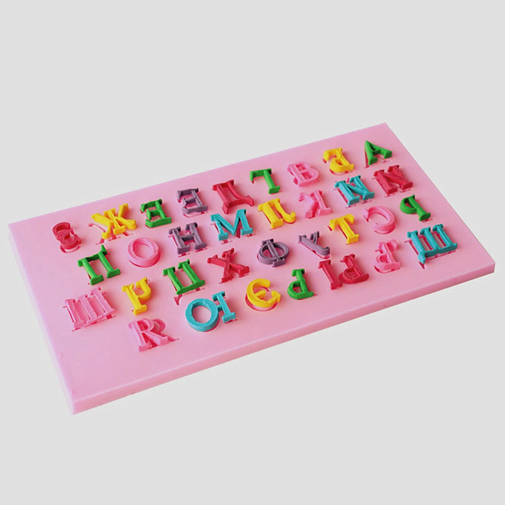 Силиконовый русский пресс форм письмо формы 3D рукоделие Форма для пирога кекс