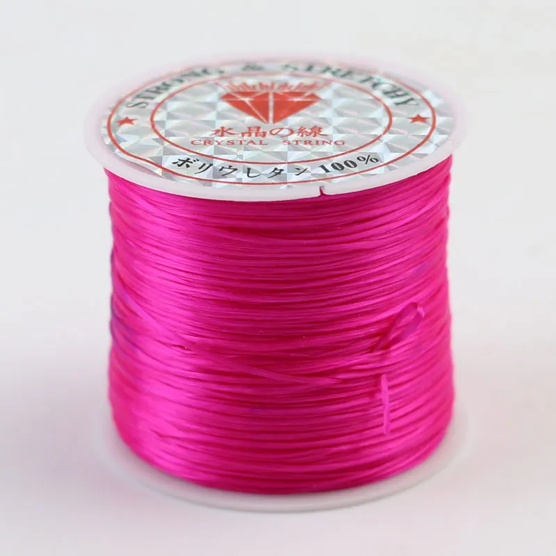 50m/Roll Multicolor Rubber DIY Beading Stretch Cords Elastic Line Jewelry Making Supply Wire String jeweler String Thread
