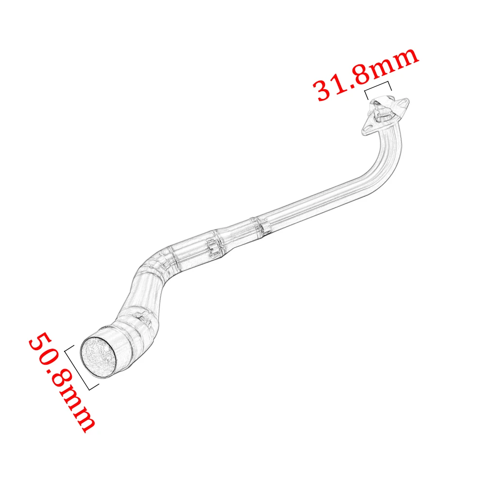 

Motorcycle exhaust middle link pipe For Yamaha NMAX155 NMAX125 2015 2016 2017 nmax 125 muffler collector front down pipe