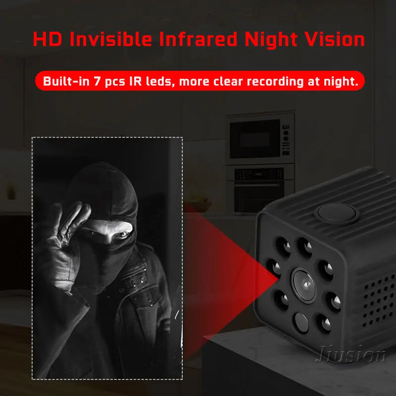 7 часов с функцией видеозаписи HD ИК Мини Камера потайная Secret Магнитный Корпус