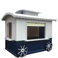 retro cabin moved food truckice cream food trailer attractive food cart