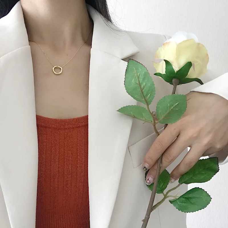 Louleur 925 пробы серебряный круглый кулон ожерелье женское геометрическое круглое золотое ожерелье для женщин хорошее ювелирное изделие подарок на день рождения