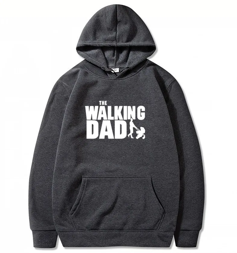 Толстовка ходячий папа мужские топы повседневные хлопковые Кофты на День отца
