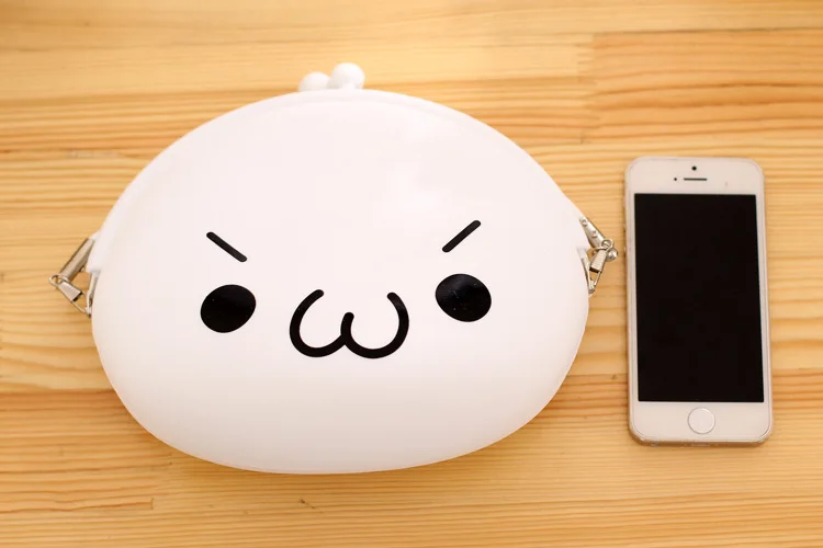 Кошелек корейский тренд для монет смайлик сумка мягкая ручка лица милая | Багаж и