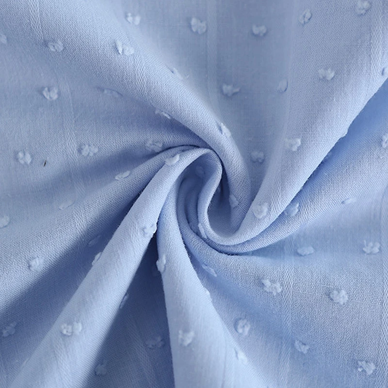 

Soft Solid Pink Floral Jacquard Cotton Fabric For Dress Shirts, Blue, Green, White, Black, Beige, Light Yellow, By The Meter
