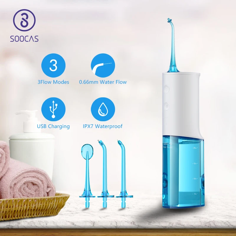 Soocas W3 портативный ирригатор для полости рта USB Перезаряжаемый водный