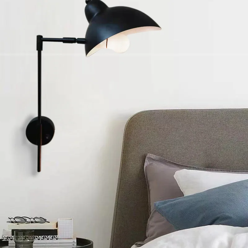 Винтажная железная настенная лампа в стиле лофт дизайнерский индивидуальный