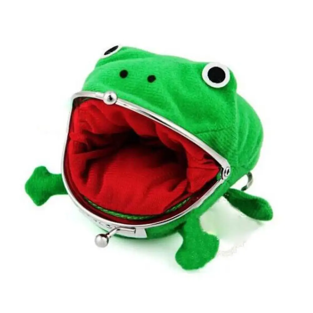 Бумажники для монет Kuulee с мультяшным лягушкой кошелек сумка гарнитуры милый