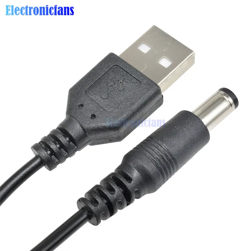 USB 2 0 к DC 5 мм x2.1мм 5.5X2. 1 8 м кабель линии электропередач MCU источник питания |