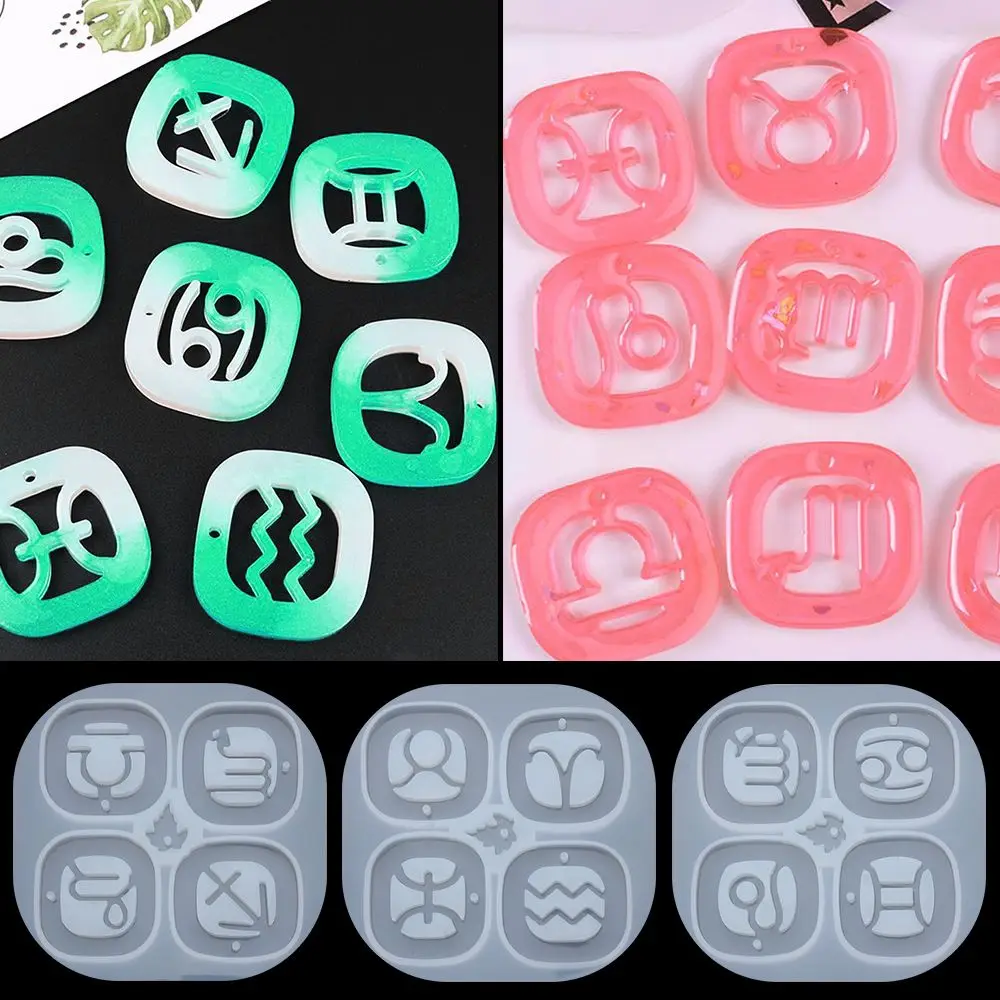 

Орнамент, литье, 12 созвездий, УФ-лампа, силиконовая форма, формы для подвесок, инструмент для изготовления ювелирных изделий, форма для смолы