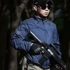 Новинка 2020, летняя Водонепроницаемая быстросохнущая тактическая кожаная куртка, мужской дождевик с капюшоном, тонкая ветровка, Солнцезащитная армейская куртка в стиле милитари