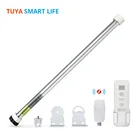 Роликовый двигатель Tuya Zigbee для затенения, для труб 17 мм, 25 мм, встроенная батарея, управление домом Alexa Google