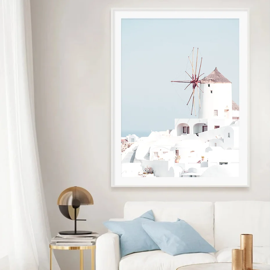 Изображения средиземноморского пейзажа настенная Картина на холсте галерея