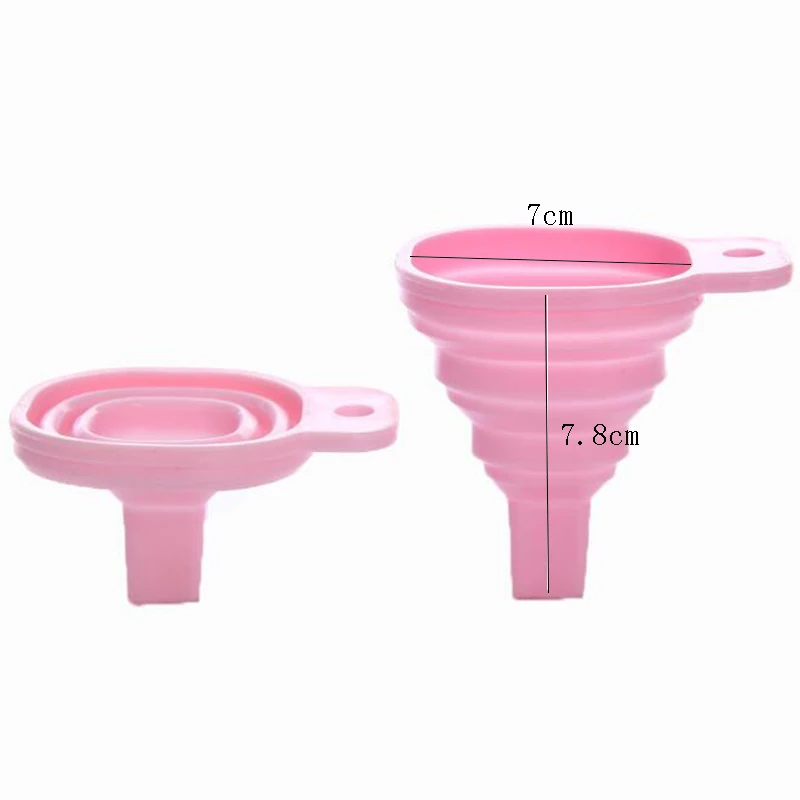 

Protable Mini Silicone Foldable Collapsible Liquid Oil Funnel Hopper Kitchen Tool Accessories Gadgets Bottle Telescopic Funnel