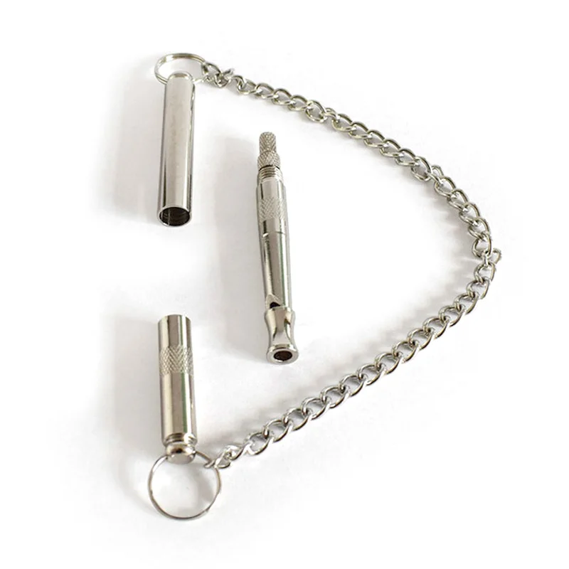 Длинный латунный ультразвуковой свист для собак регулируемый звуковой стоп лай