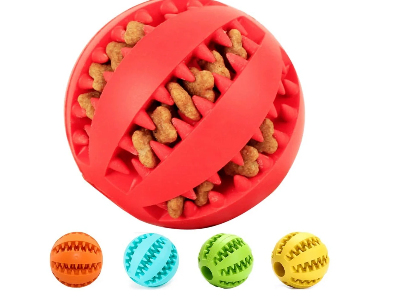 Мяч для жевания домашних животных Интерактивная эластичная игрушка Жевательные