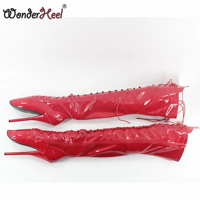 Wonderheel обувь с очень высоким каблуком 18 см балетная на каблуке шпильке выше колена