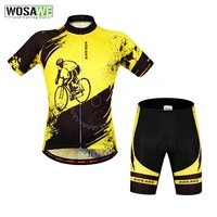wosawe high quantity men cycling jersey bicycle clothing road mtb mountain bike tights with paded shorts sportswear