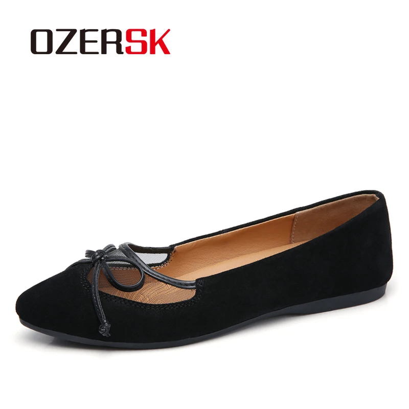

Туфли OZERSK женские на плоской подошве, Мокасины, без застежки, балетки, Размеры 35 ~ 40, лето-осень