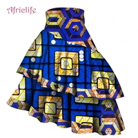 plus size daily lady short skirt african clothes graceful lady print wax factory price riche style femme mini dresses wy4436