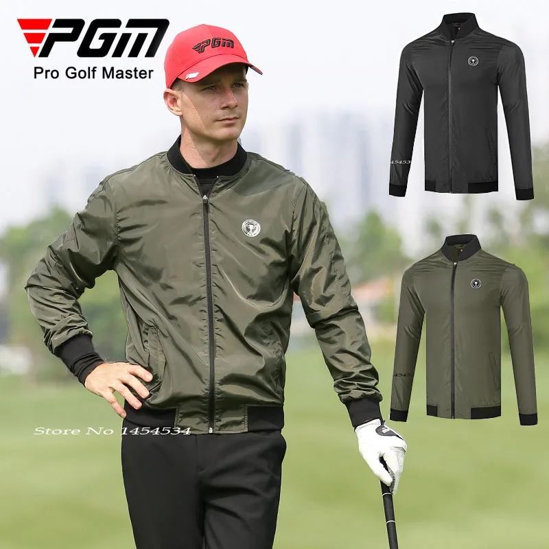 PGM Autumn Winter Jacket Golf Clothing Men's Long-sleeved Coat Male Fashion Sports Wear Windbreaker Windproof Cold To Keep Warm