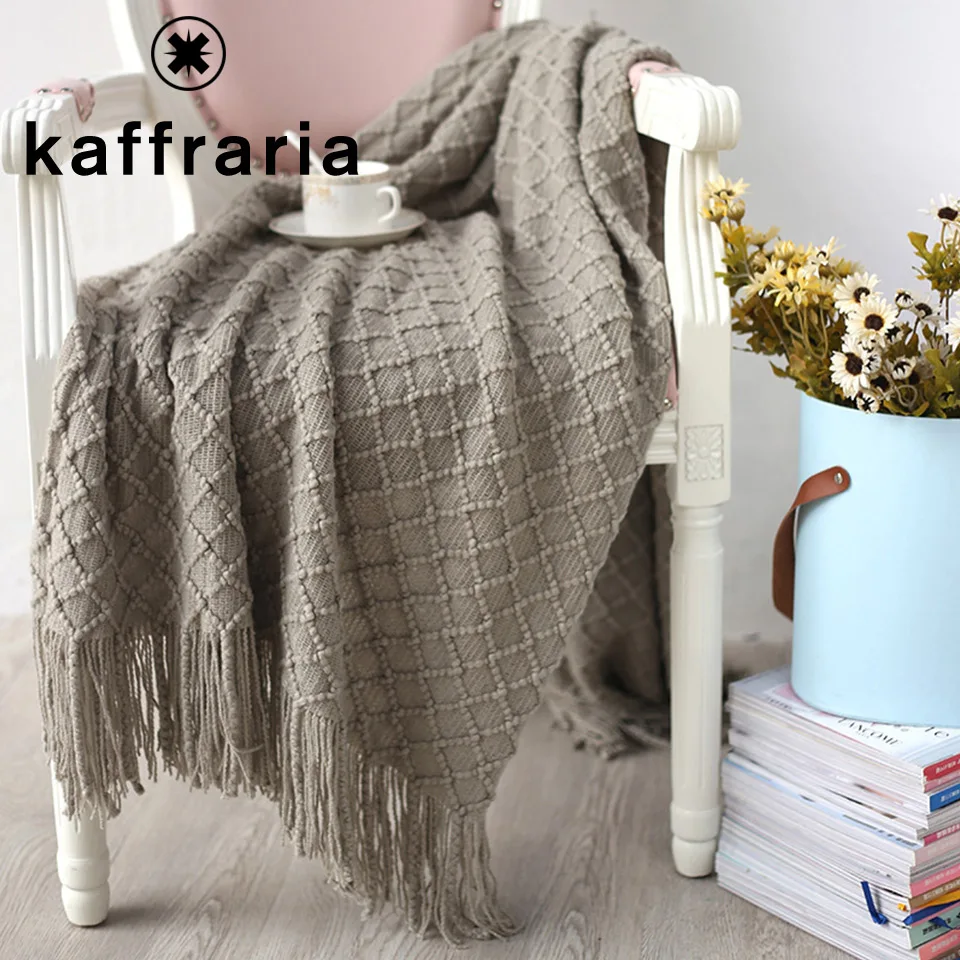 Одеяло покрывало для дивана кровати вязаное одеяло постельное белье чехол