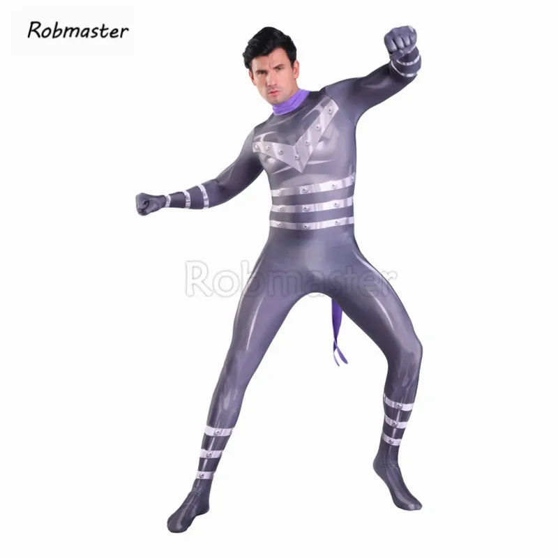 Мужской костюм для косплея Zentai зеленое Боди унисекс из спандекса со звуковой