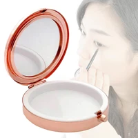 lightweight ergonomic quicksand faux eyelash box folding mirror for beauty drift sand false eyelash makeup mirror storage box