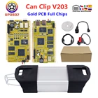 CYPRESS AN2131QC для Renault Can Clip V203, диагностический инструмент, полный чип Reprog V189 + Pin Extractor Gold PCB для Renault до 2019 г.