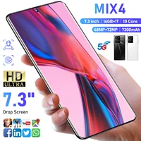 global version mix4 smartphone 7 3inch 16gb1t android 12 100 original mobile phone 4g5g 48mp72m