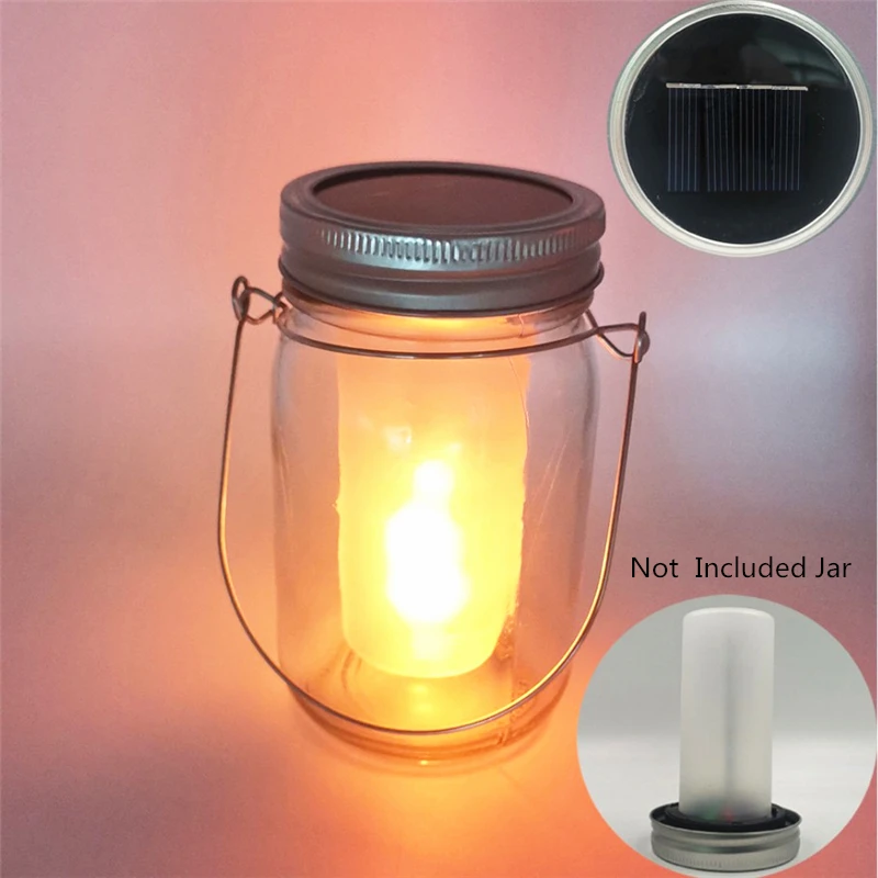 Солнечный каменщик Jar светильник s LED мерцающий эффект пламени солнечные фонари