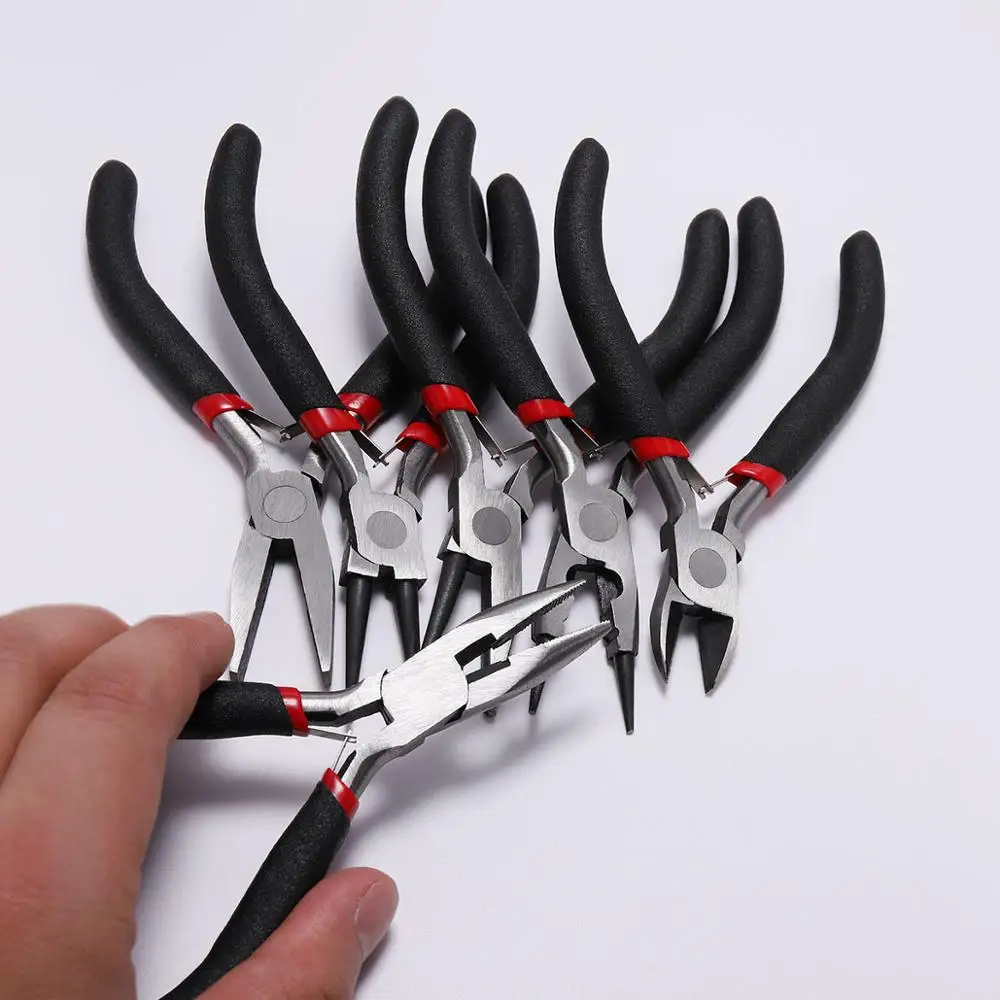 

New Ferronickel Carbon-Hardened Steel Round Nose End Cutting Jewelry Pliers Tools DIY Equipment Pliers Fit Handcraft Beadwork