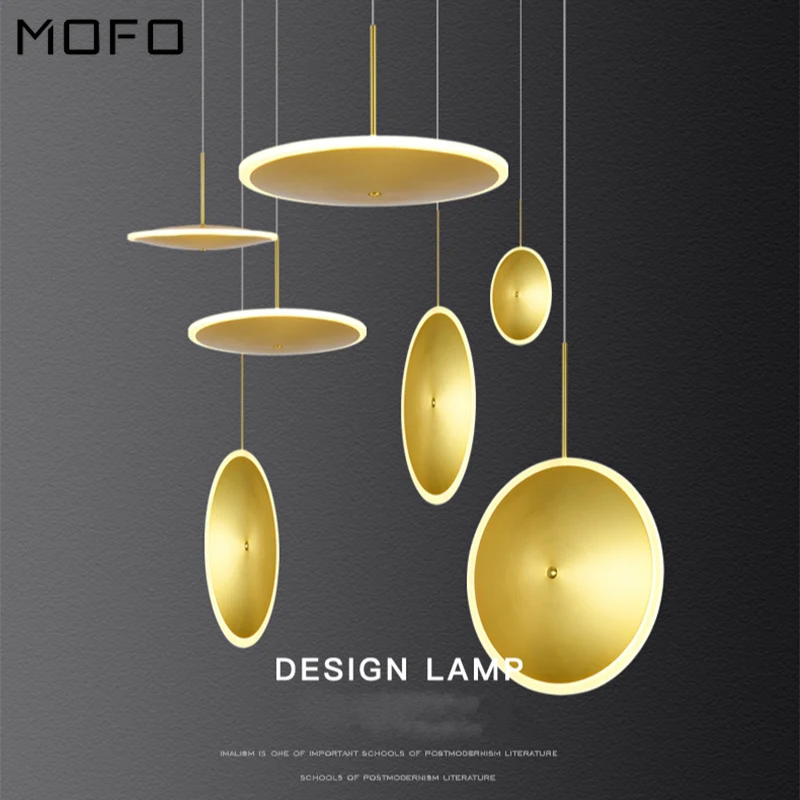 Франция роскошные золотые подвесные светильники промышленная лампа круговой