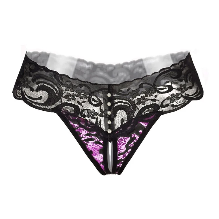 Женские леопардовые сексуальные кружевные трусики танга нижнее белье без
