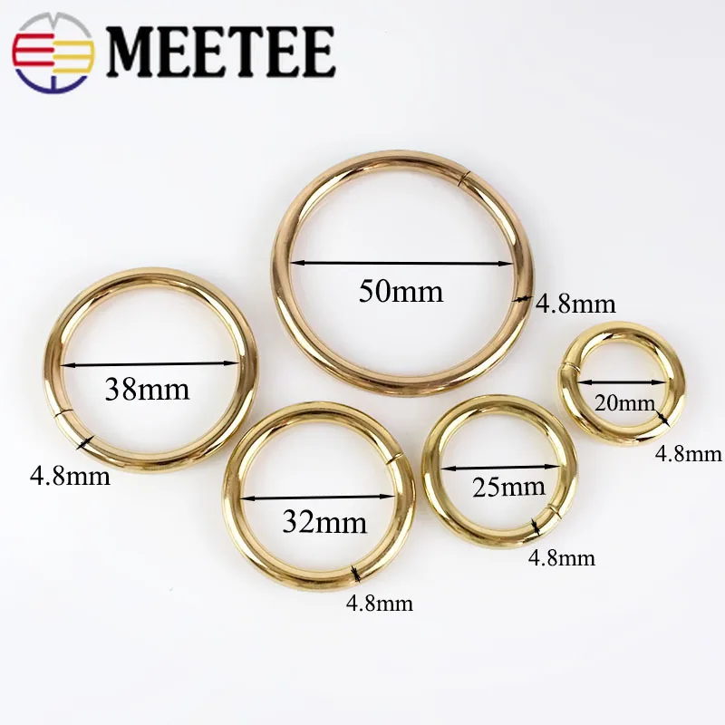 5/10 шт Meetee 16 50 мм Металлические d образные кольца для пряжки ошейник собаки