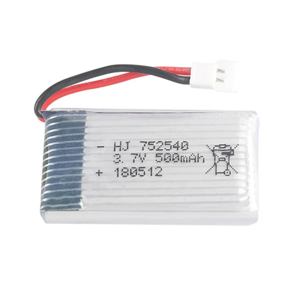 3 7 v 500mAh 752540 lipo аккумулятор для Syma X5C X5SW M68 Cheerson CX-30 H5C RC | Электроника