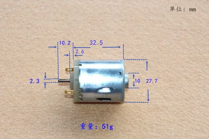 Миниатюрный карбоновый щеточный двигатель постоянного тока 365 6 в 12 В 24 для